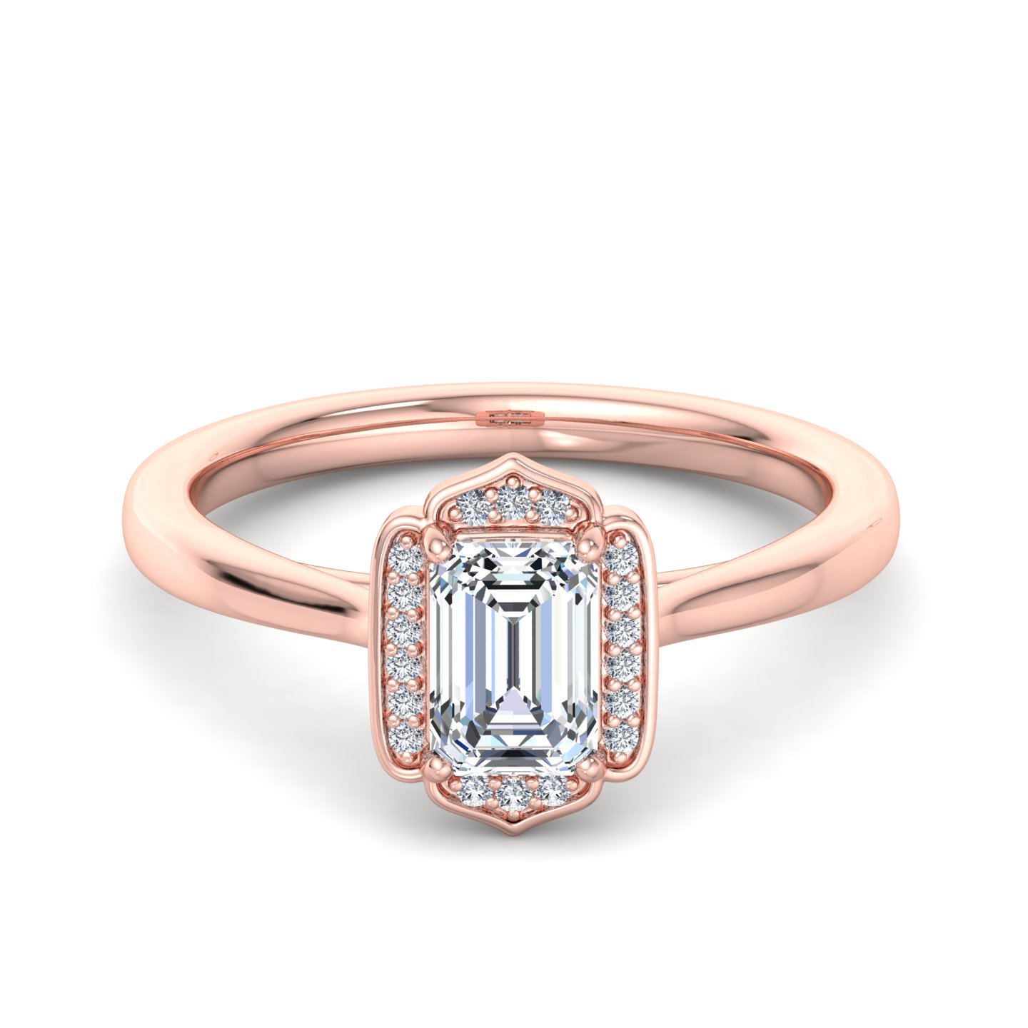 Lennon Halo Engagement Ring
